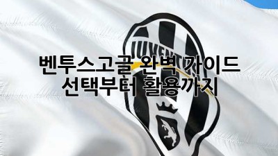 벤투스고글 완벽 가이드: 선택부터 활용까지!